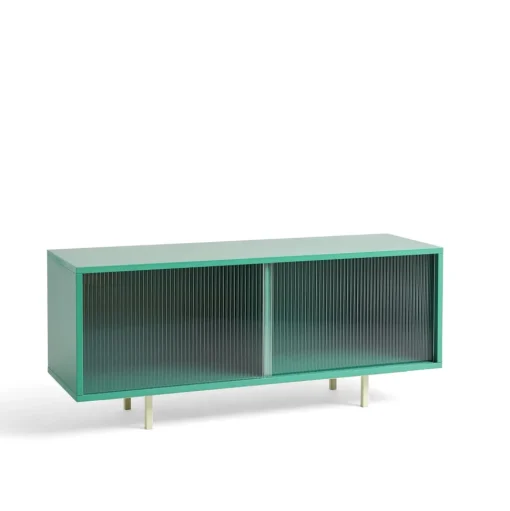 HAY Colour Cabinet Kommode med Glasdøre Medium Mørk Mint