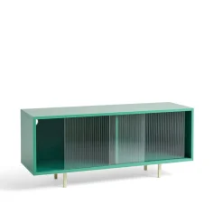 HAY Colour Cabinet Kommode med Glasdøre Medium Mørk Mint