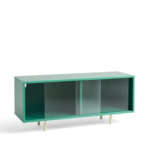 HAY Colour Cabinet Kommode med Glasdøre Medium Mørk Mint