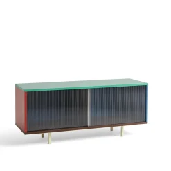 HAY Colour Cabinet Kommode med Glasdøre Medium Multifarvet