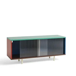 HAY Colour Cabinet Kommode med Glasdøre Medium Multifarvet