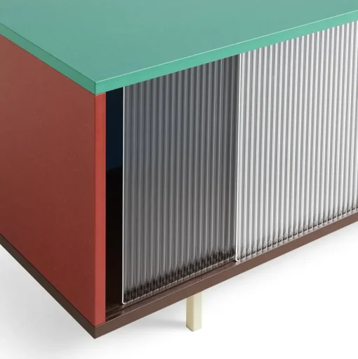 HAY Colour Cabinet Kommode med Glasdøre Medium Multifarvet