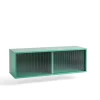 HAY Colour Cabinet Reol med Glasdøre Medium Mørk Mint