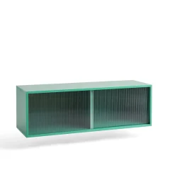HAY Colour Cabinet Reol med Glasdøre Medium Mørk Mint