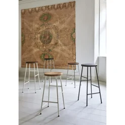 HAY Cornet Barstol H65 Creme Hvid/Olieret Egetrá