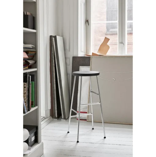 HAY Cornet Barstol H75 Creme Hvid/Røget Egetrá