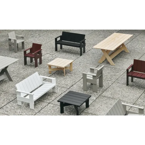 HAY Crate Dining Bánk Iron Red