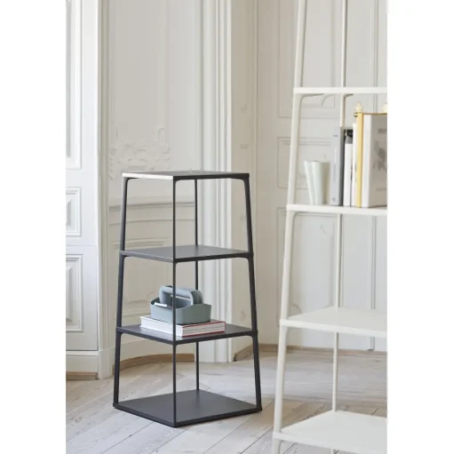HAY Eiffel Reol Firkantet med 4 Hylder Ink Black