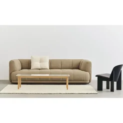HAY Kofi Sofabord 36x50x140 Eg/Klar Glas