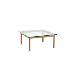 HAY Kofi Sofabord 36x80x80 Eg/Klar Glas