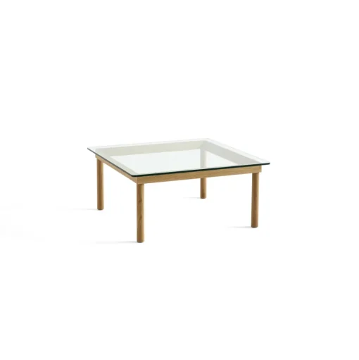 HAY Kofi Sofabord 36x80x80 Eg/Klar Glas