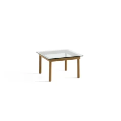 HAY Kofi Sofabord 36x60x60 Eg/Klar Glas