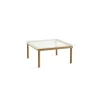 HAY Kofi Sofabord 36x80x80 Eg/Klar Rillet Glas