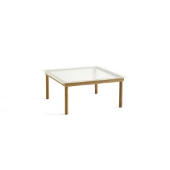HAY Kofi Sofabord 36x80x80 Eg/Klar Rillet Glas