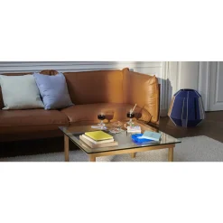 HAY Kofi Sofabord 36x80x80 Eg/Klar Rillet Glas