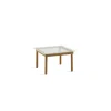 HAY Kofi Sofabord 36x60x60 Eg/Klar Rillet Glas