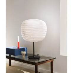 HAY Kofi Sofabord 36x50x140 Sort Eg/Klar Rillet Glas