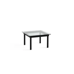HAY Kofi Sofabord 36x60x60 Sort Eg/Klar Glas