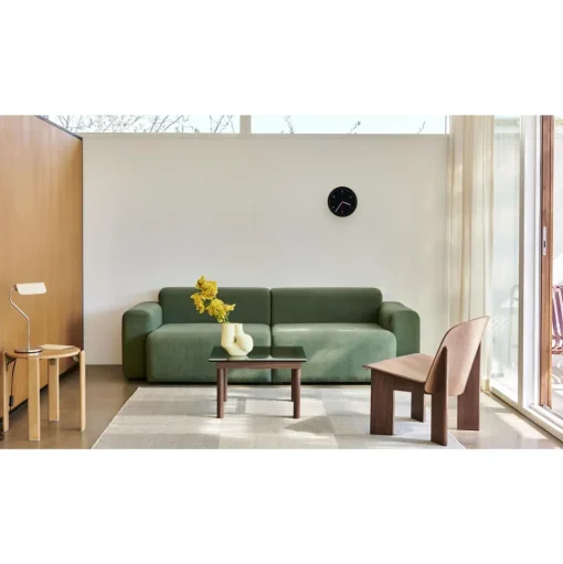 HAY Kofi Sofabord 36x60x60 Sort Eg/Klar Glas