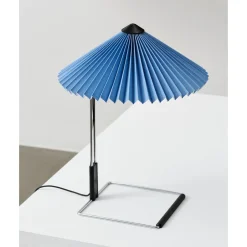 HAY Matin Bordlampe Krom/Placid Blue