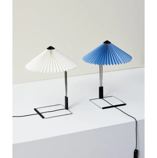 HAY Matin Bordlampe Krom/White 300