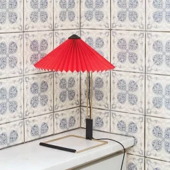HAY Matin Bordlampe Lille Rød