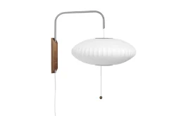 HAY Nelson Saucer Váglampe Lille Off-White med Ledning