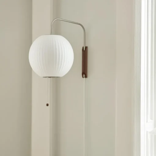 HAY Nelson Saucer Váglampe Lille Off-White med Ledning