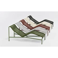 HAY Palissade Cord Chaise Logue Creme Hvid