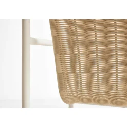 HAY Palissade Cord Chaise Logue Creme Hvid