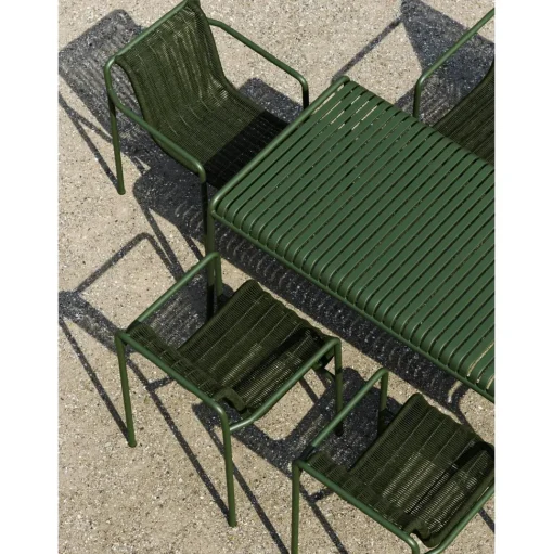 HAY Palissade Cord Dining Bánk Med Armlán Oliven