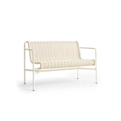 HAY Palissade Cord Dining Bánk Med Armlán Creme Hvid
