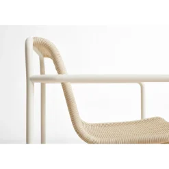HAY Palissade Cord Dining Bánk Med Armlán Creme Hvid