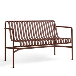 HAY Palissade Dining Bánk med Armlán Iron Red