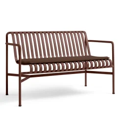 HAY Palissade Dining Bánk med Armlán Iron Red