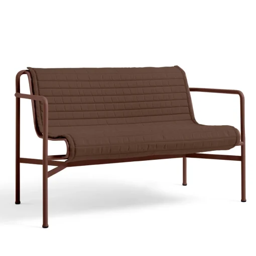 HAY Palissade Dining Bánk med Armlán Iron Red