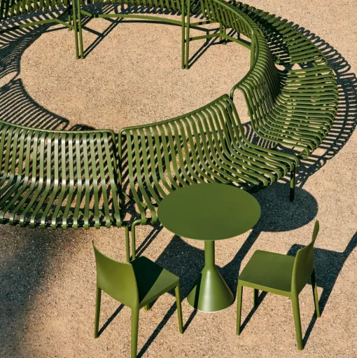 HAY Palissade Park Dining Bánk Out/Out Begynder Sát 2 Stk. Oliven