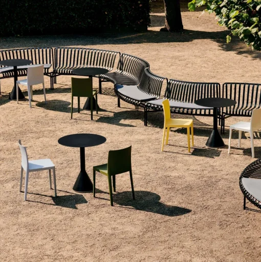HAY Palissade Park Dining Bánk In/Out Begynder Sát 2 Stk. Sky Grå