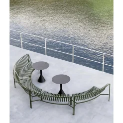 HAY Palissade Park Dining Bánk In/In Begynder Sát af 2 Creme Hvid