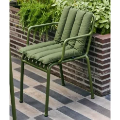 HAY Palissade Soft Quilted Pude Til Dining Bánk Med Armlán Oliven