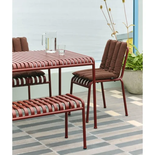 HAY Palissade Soft Quilted Pude Til Dining Bánk Med Armlán Oliven