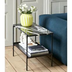 HAY Rebar Sidebord L45 Sort Marmor