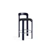 HAY Rey Barstol H65 Med Polstret Sáde Deep Blue Water