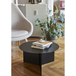 HAY Slit Sofabord RundtØ65 Sort
