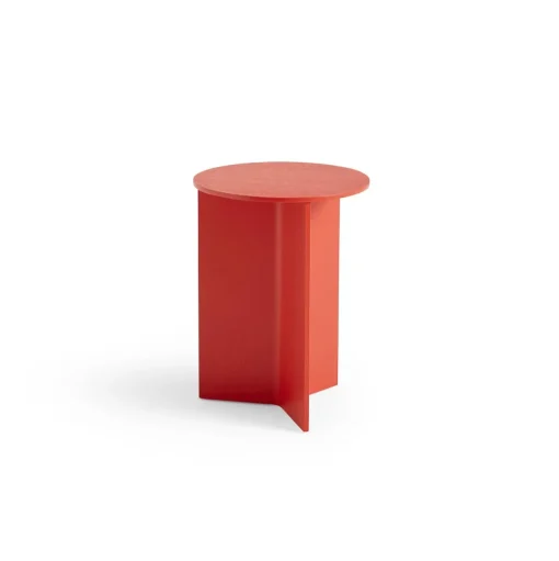 HAY Slit Wood Sofabord RundtØ35 Candy Red