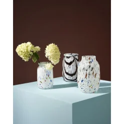 HAY Splash Roll Neck Vase Medium Hvid
