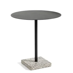 HAY Terrazzo Udendørs CafébordØ70 Antracit/Grå Terrazzo