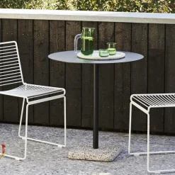 HAY Terrazzo Udendørs CafébordØ70 Antracit/Grå Terrazzo