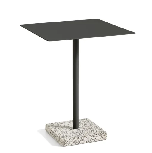HAY Terrazzo Udendørs Cafébord 60x60 Antracit/Grå Terrazzo