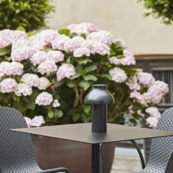HAY Terrazzo Udendørs Cafébord 60x60 Antracit/Grå Terrazzo